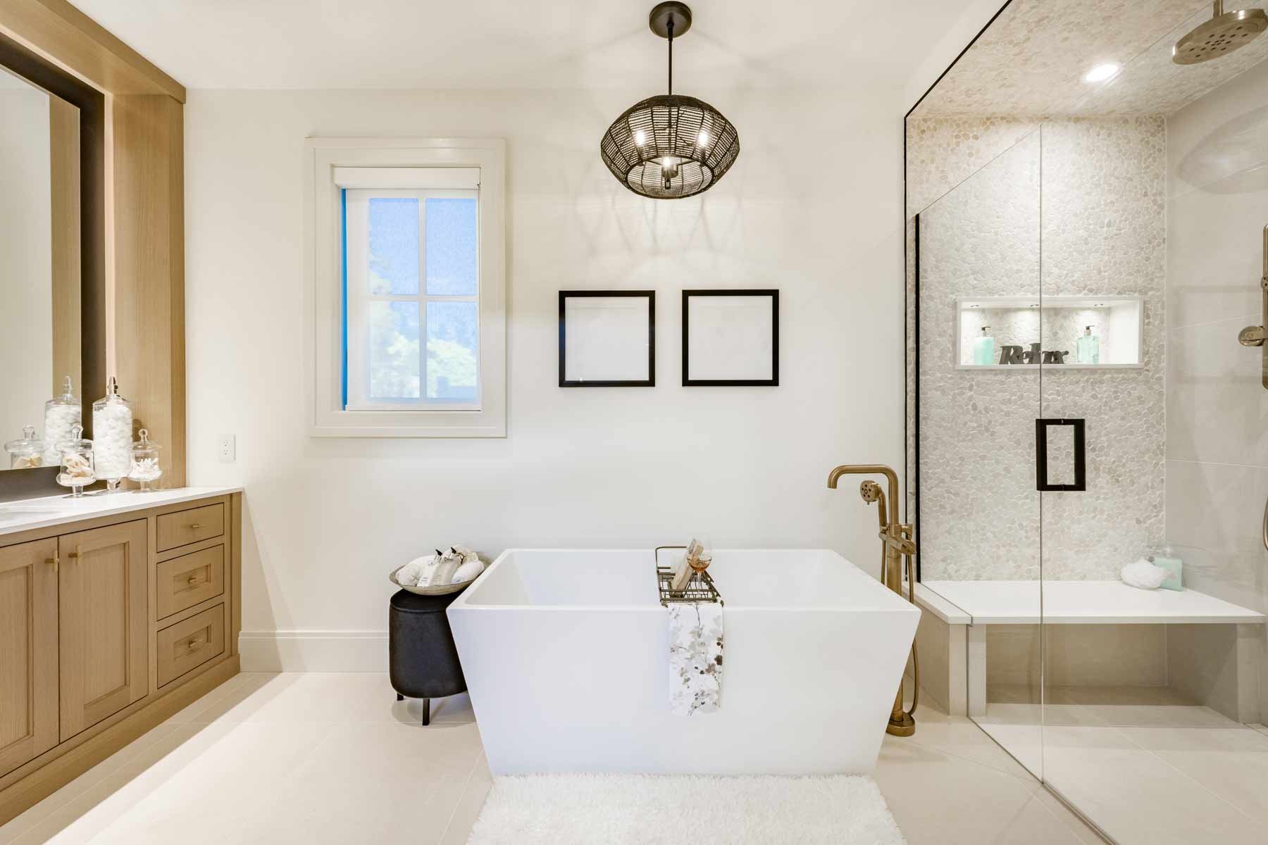 Warm spa bathroom